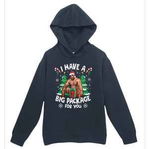 Christmas I Have A Big Package For You Naughty Big Black Guy Urban Pullover Hoodie