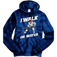 Cool Ice Hockey Player Art For Ice Hockey Lover Tie Dye Hoodie