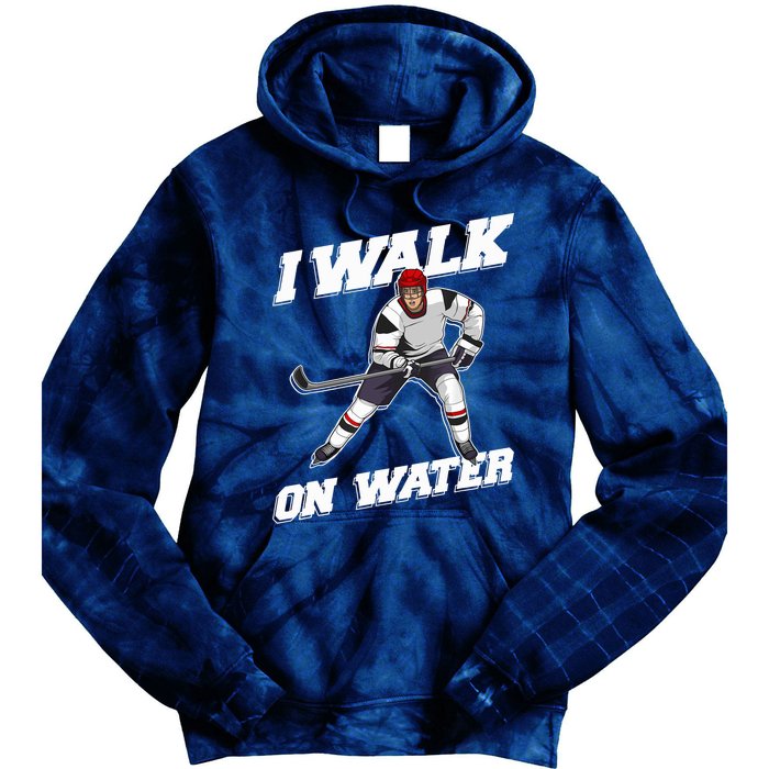 Cool Ice Hockey Player Art For Ice Hockey Lover Tie Dye Hoodie