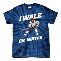 Cool Ice Hockey Player Art For Ice Hockey Lover Tie-Dye T-Shirt