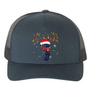 Christmas Ice Hockey Ball Santa Hat Xmas Pajama Matching Gift Yupoong Adult 5-Panel Trucker Hat