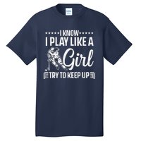 Cool Ice Hockey For Wo Girls Hockey Lover Team Skating Tall T-Shirt