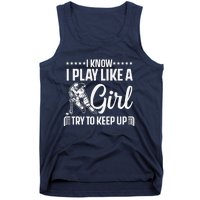 Cool Ice Hockey For Wo Girls Hockey Lover Team Skating Tank Top