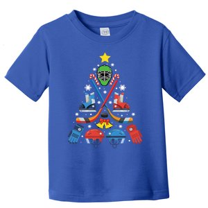 Christmas Ice Hockey Christmas Ornat Tree Funny Xmas Gift Toddler T-Shirt