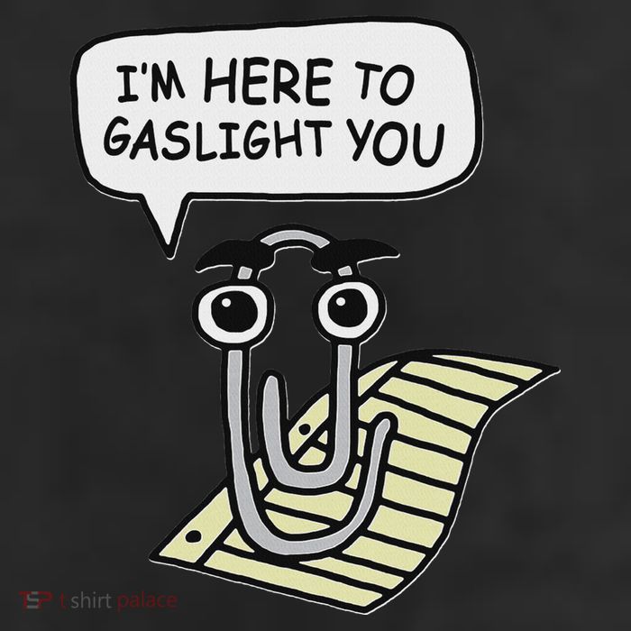 Clippy I'm Here To Gaslight You Good S Black Cool Comfort Performance Bucket Hat