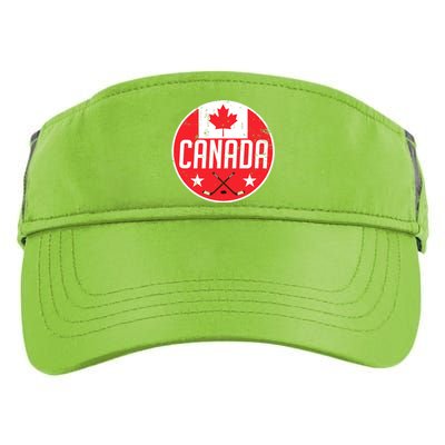 Canada Ice Hockey Flag Jersey Supporter Canadian Fan Gift Adult Drive Performance Visor