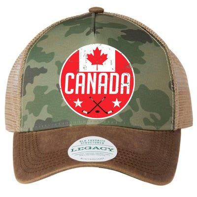 Canada Ice Hockey Flag Jersey Supporter Canadian Fan Gift Legacy Tie Dye Trucker Hat