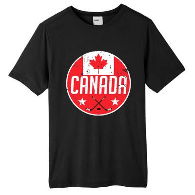 Canada Ice Hockey Flag Jersey Supporter Canadian Fan Gift Tall Fusion ChromaSoft Performance T-Shirt