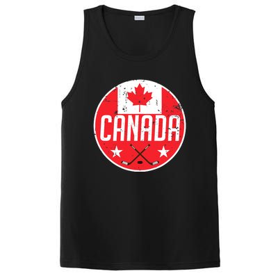 Canada Ice Hockey Flag Jersey Supporter Canadian Fan Gift PosiCharge Competitor Tank