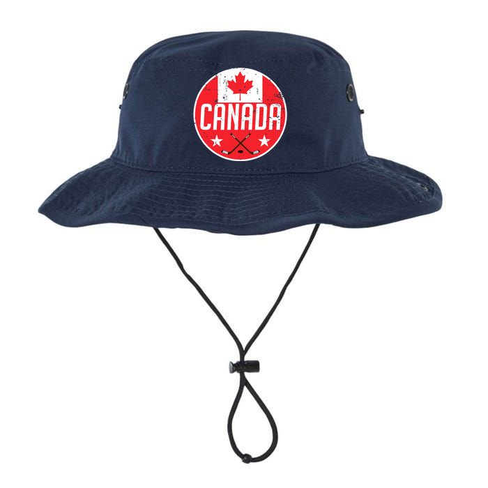 Canada Ice Hockey Flag Jersey Supporter Canadian Fan Gift Legacy Cool Fit Booney Bucket Hat