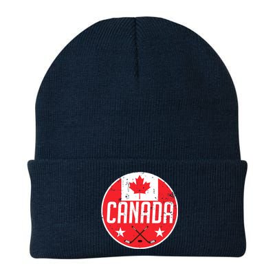 Canada Ice Hockey Flag Jersey Supporter Canadian Fan Gift Knit Cap Winter Beanie