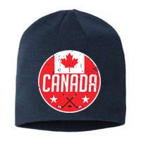 Canada Ice Hockey Flag Jersey Supporter Canadian Fan Gift Sustainable Beanie