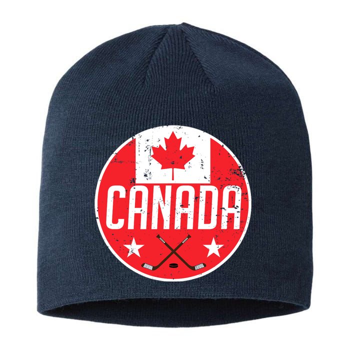 Canada Ice Hockey Flag Jersey Supporter Canadian Fan Gift Sustainable Beanie