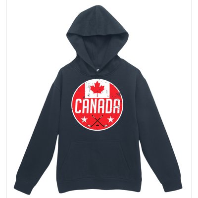 Canada Ice Hockey Flag Jersey Supporter Canadian Fan Gift Urban Pullover Hoodie