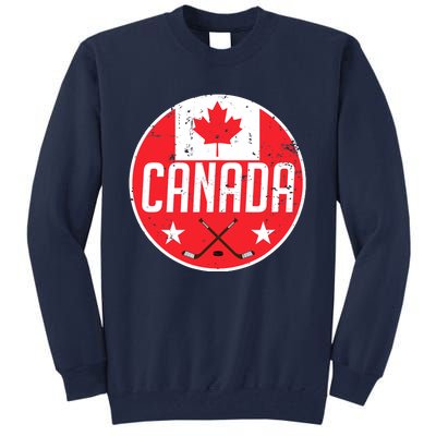 Canada Ice Hockey Flag Jersey Supporter Canadian Fan Gift Tall Sweatshirt