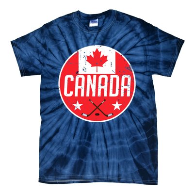 Canada Ice Hockey Flag Jersey Supporter Canadian Fan Gift Tie-Dye T-Shirt