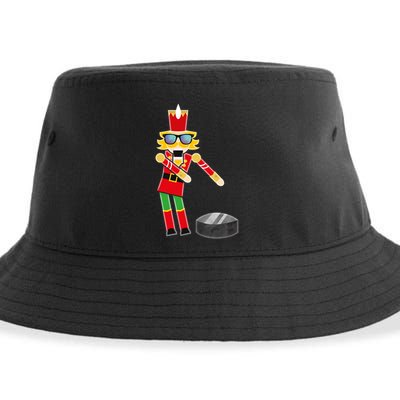 Christmas Ice Hockey Flossing Nutcracker Funny Gift Sustainable Bucket Hat