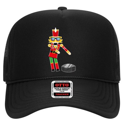 Christmas Ice Hockey Flossing Nutcracker Funny Gift Trucker Hat