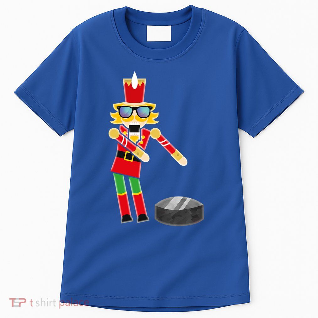 Christmas Ice Hockey Flossing Nutcracker Funny Gift Tall T-Shirt