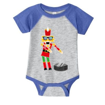 Christmas Ice Hockey Flossing Nutcracker Funny Gift Infant Baby Jersey Bodysuit