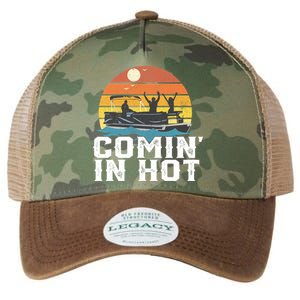 Comin In Hot Pontoon Boat Gif Funny Boating Lake Gift For Dad Gift Legacy Tie Dye Trucker Hat