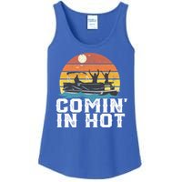 Comin In Hot Pontoon Boat Gif Funny Boating Lake Gift For Dad Gift Ladies Essential Tank