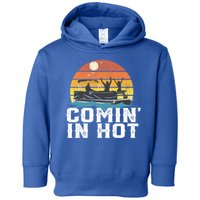 Comin In Hot Pontoon Boat Gif Funny Boating Lake Gift For Dad Gift Toddler Hoodie