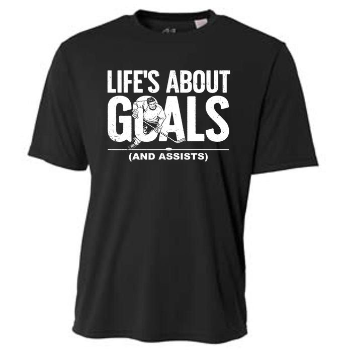 Cool Ice Hockey Lover Goalie Sports Gift Cooling Performance Crew T-Shirt