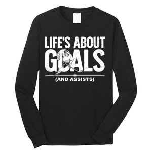 Cool Ice Hockey Lover Goalie Sports Gift Long Sleeve Shirt