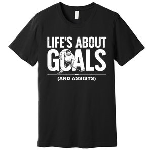 Cool Ice Hockey Lover Goalie Sports Gift Premium T-Shirt