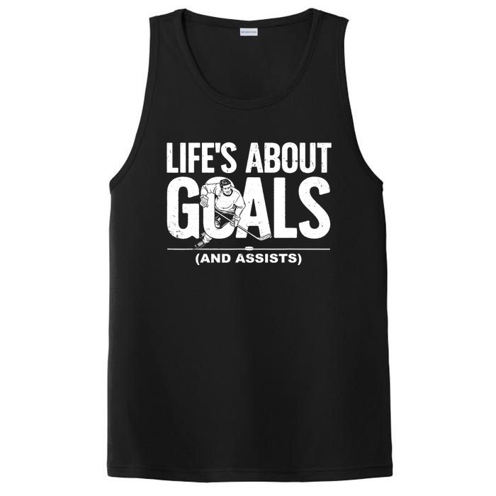 Cool Ice Hockey Lover Goalie Sports Gift PosiCharge Competitor Tank