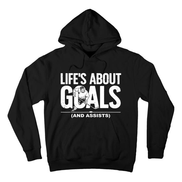 Cool Ice Hockey Lover Goalie Sports Gift Tall Hoodie