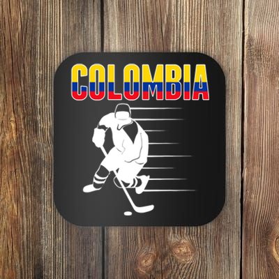 Colombia Ice Hockey Lovers Jersey Colombian Hockey Team Fans Coaster