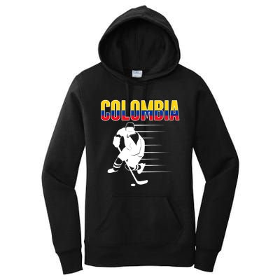 Colombia Ice Hockey Lovers Jersey Colombian Hockey Team Fans Women's Pullover Hoodie