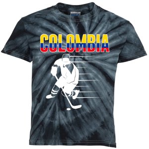 Colombia Ice Hockey Lovers Jersey Colombian Hockey Team Fans Kids Tie-Dye T-Shirt