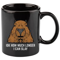 Capybara Idk How Much I Can Slay Capy Rodent Women 11oz C Handle Ceramic Mug