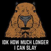 Capybara Idk How Much I Can Slay Capy Rodent Women 16 in Basic Backpack
