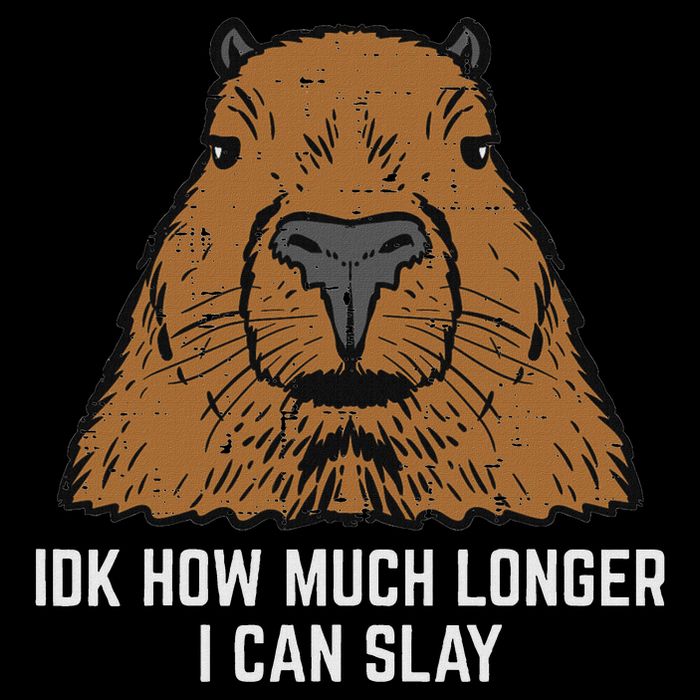 Capybara Idk How Much I Can Slay Capy Rodent Women 16 in Basic Backpack