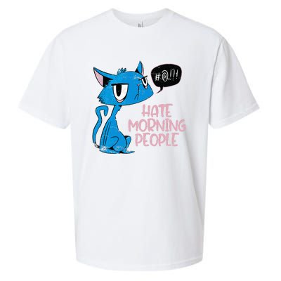 Cat. I Hate Morning People. Sueded Cloud Jersey T-Shirt