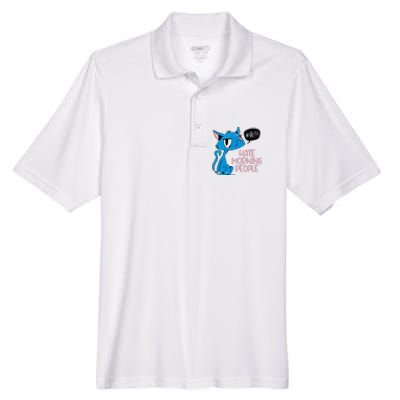 Cat. I Hate Morning People. Men's Origin Performance Piqué Polo