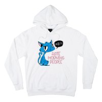 Cat. I Hate Morning People. Hoodie