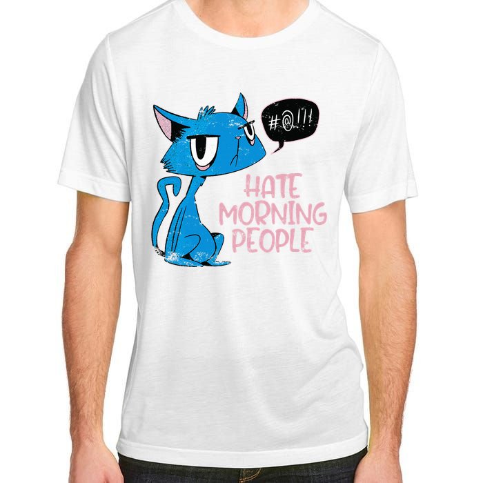 Cat. I Hate Morning People. Adult ChromaSoft Performance T-Shirt