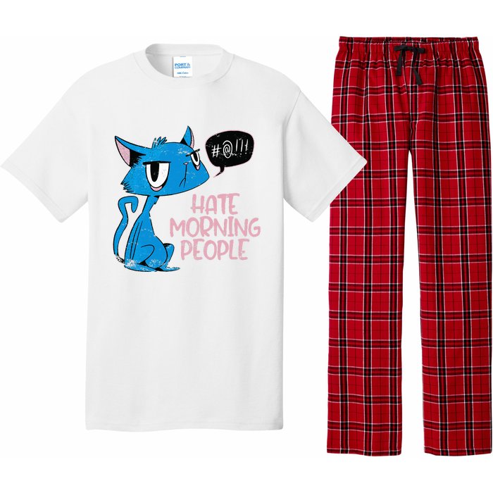 Cat. I Hate Morning People. Pajama Set