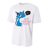 Cat. I Hate Morning People. Performance Sprint T-Shirt