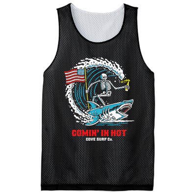 Comin In Hot Cove Surf Co Mesh Reversible Basketball Jersey Tank