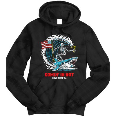 Comin In Hot Cove Surf Co Tie Dye Hoodie