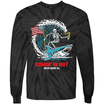 Comin In Hot Cove Surf Co Tie-Dye Long Sleeve Shirt