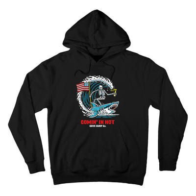 Comin In Hot Cove Surf Co Tall Hoodie