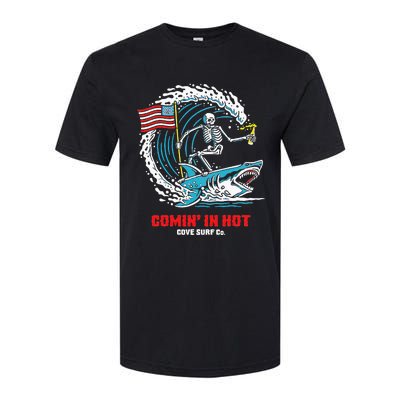 Comin In Hot Cove Surf Co Softstyle CVC T-Shirt