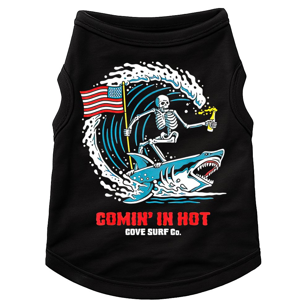 Comin In Hot Cove Surf Co Doggie Tank